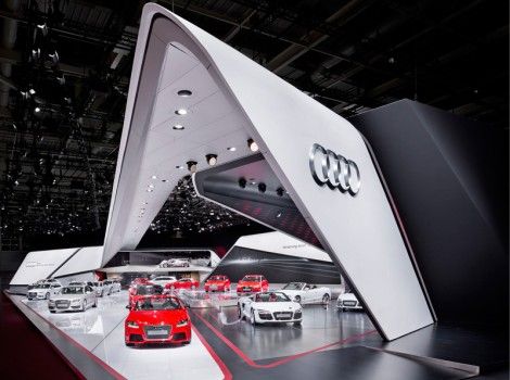 奧迪展臺，奧迪展臺設計，奧迪