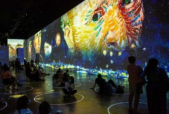 創(chuàng)意展廳，梵高畫展，梵高展臺